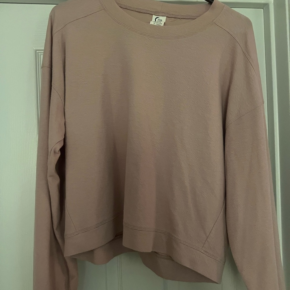 Zyia Active Pink Crewneck Sweatshirt